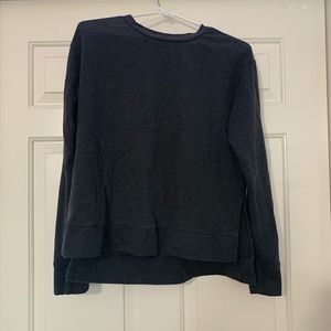 mossimo dark gray sweatshirt with slit sides small